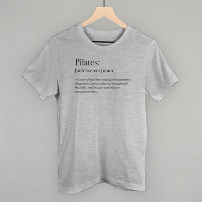 Pilates Definition Funny T-Shirt in Athletic Heather – Ivy + Cloth