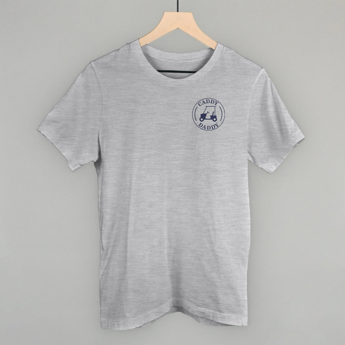 Caddy Daddy (Left Chest) Funny T-Shirt in Athletic Heather – Ivy + Cloth