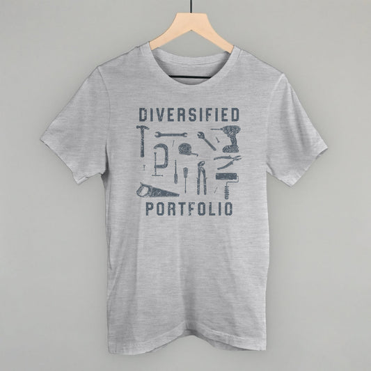 Diversified Portfolio Tools graphic tee in Athletic Heather