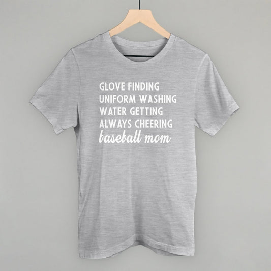 Baseball Mom Description Funny T-Shirt in Athletic Heather – Ivy + Cloth