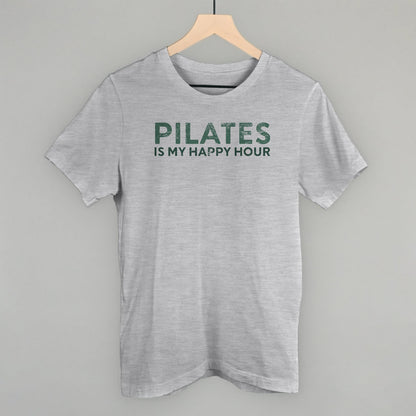 Pilates Is My Happy Hour Funny T-Shirt in Athletic Heather – Ivy + Cloth