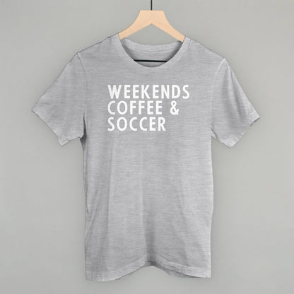 Weekends Coffee & Soccer Funny T-Shirt in Athletic Heather – Ivy + Cloth