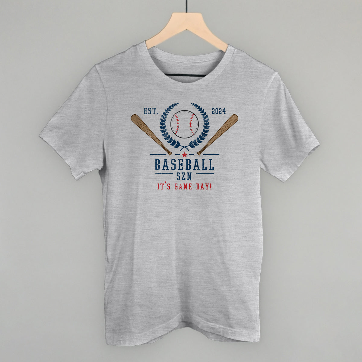 Baseball Szn Funny T-Shirt in Athletic Heather – Ivy + Cloth