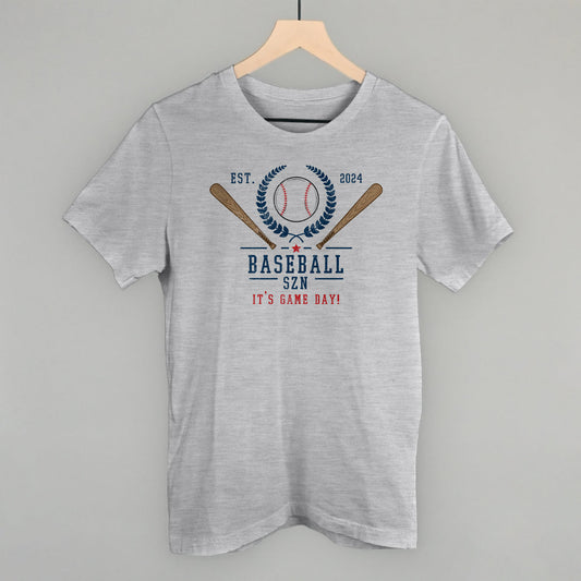 Baseball Szn Funny T-Shirt in Athletic Heather – Ivy + Cloth