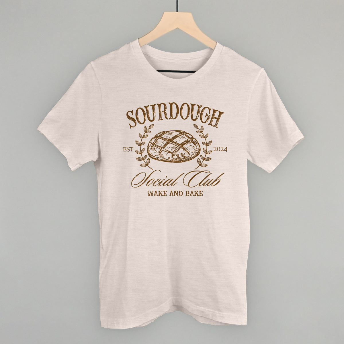 Sourdough Social Club Funny T-Shirt in Heather Cement – Ivy + Cloth