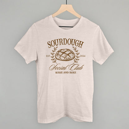 Sourdough Social Club Funny T-Shirt in Heather Cement – Ivy + Cloth