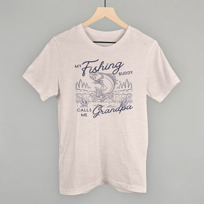My Fishing Buddy Calls Me Grandpa Funny T-Shirt in Heather Cement – Ivy + Cloth