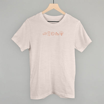 Basketball Icon Doodles Funny T-Shirt in Heather Cement – Ivy + Cloth