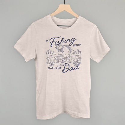 My Fishing Buddy Calls Me Dad Funny T-Shirt in Heather Cement – Ivy + Cloth