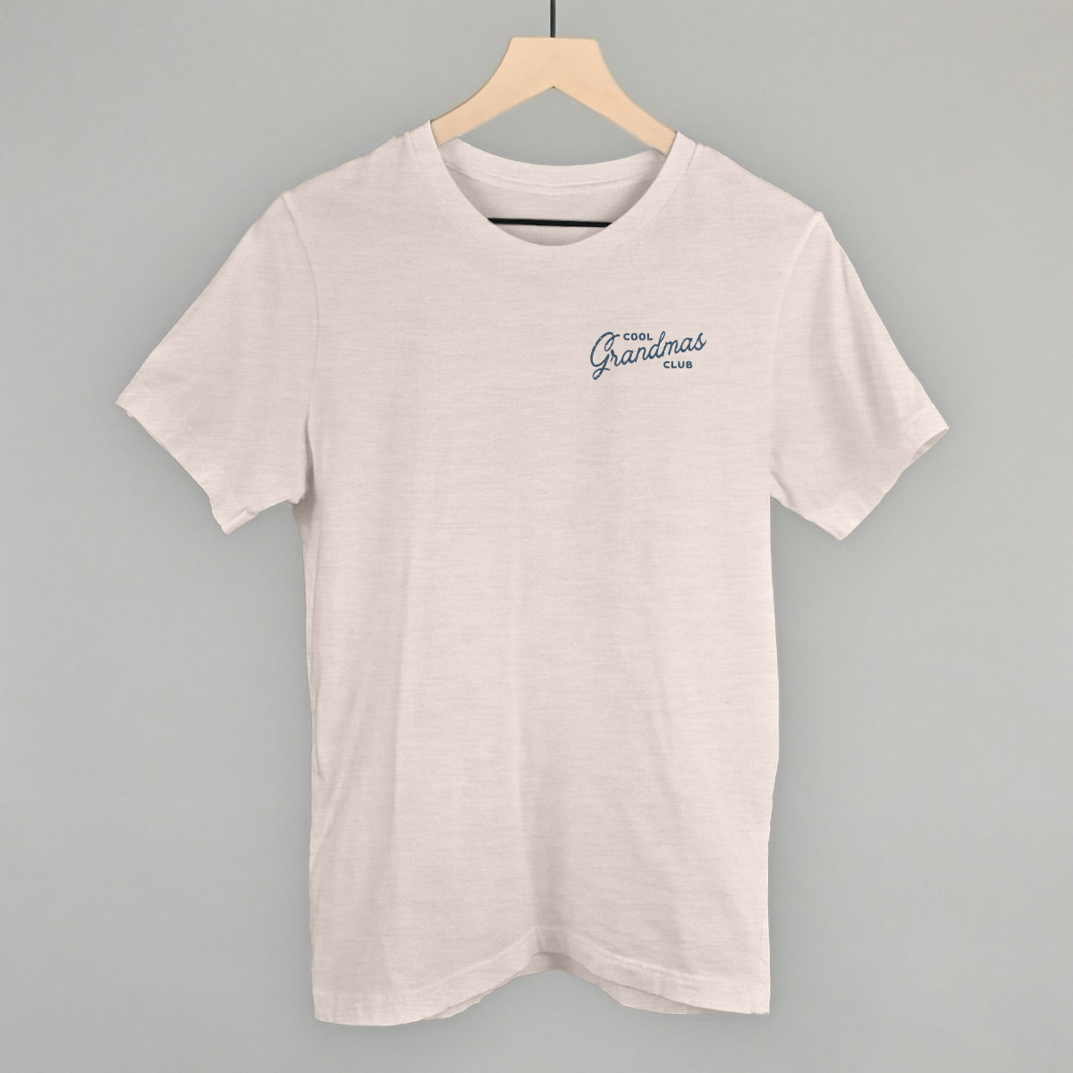 Cool Grandmas Club (Left Chest) Funny T-Shirt in Heather Cement – Ivy + Cloth