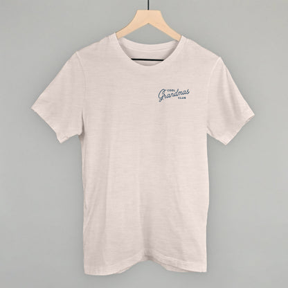 Cool Grandmas Club (Left Chest) Funny T-Shirt in Heather Cement – Ivy + Cloth
