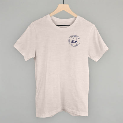 Caddy Daddy (Left Chest) Funny T-Shirt in Heather Cement – Ivy + Cloth