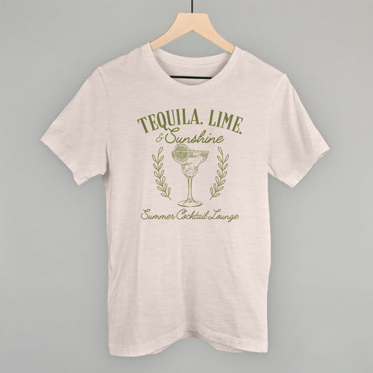Tequila, Lime & Sunshine Funny T-Shirt in Heather Cement – Ivy + Cloth
