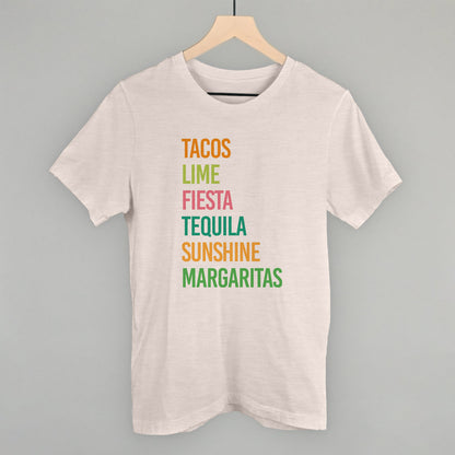 Tacos, Lime, Fiesta, Etc. Funny T-Shirt in Heather Cement – Ivy + Cloth