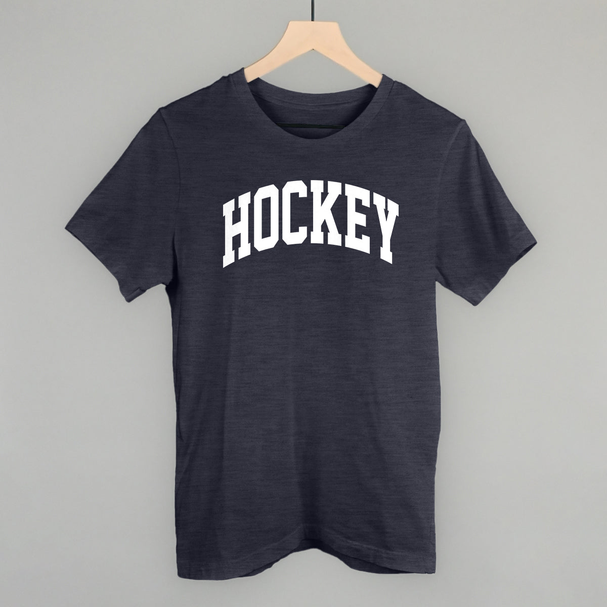 Hockey Arch (White) Funny T-Shirt in Heather Navy – Ivy + Cloth
