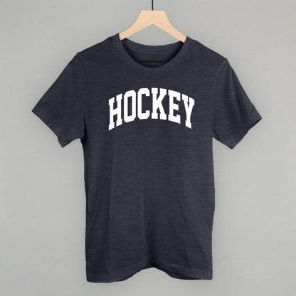 Hockey Arch (White) Funny T-Shirt in Heather Navy – Ivy + Cloth