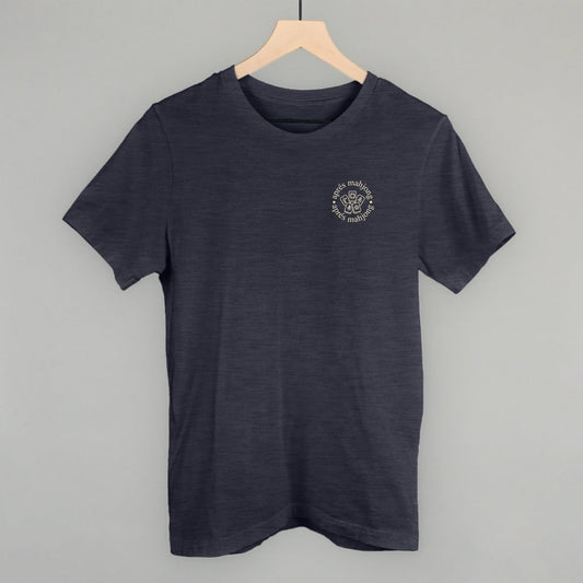 Après Mahjong graphic tee in Heather Navy