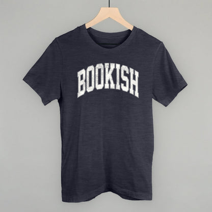 Bookish Book Lover graphic tee in Heather Navy