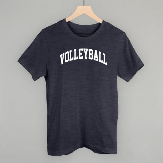 Volleyball Arch (White) Funny T-Shirt in Heather Navy – Ivy + Cloth