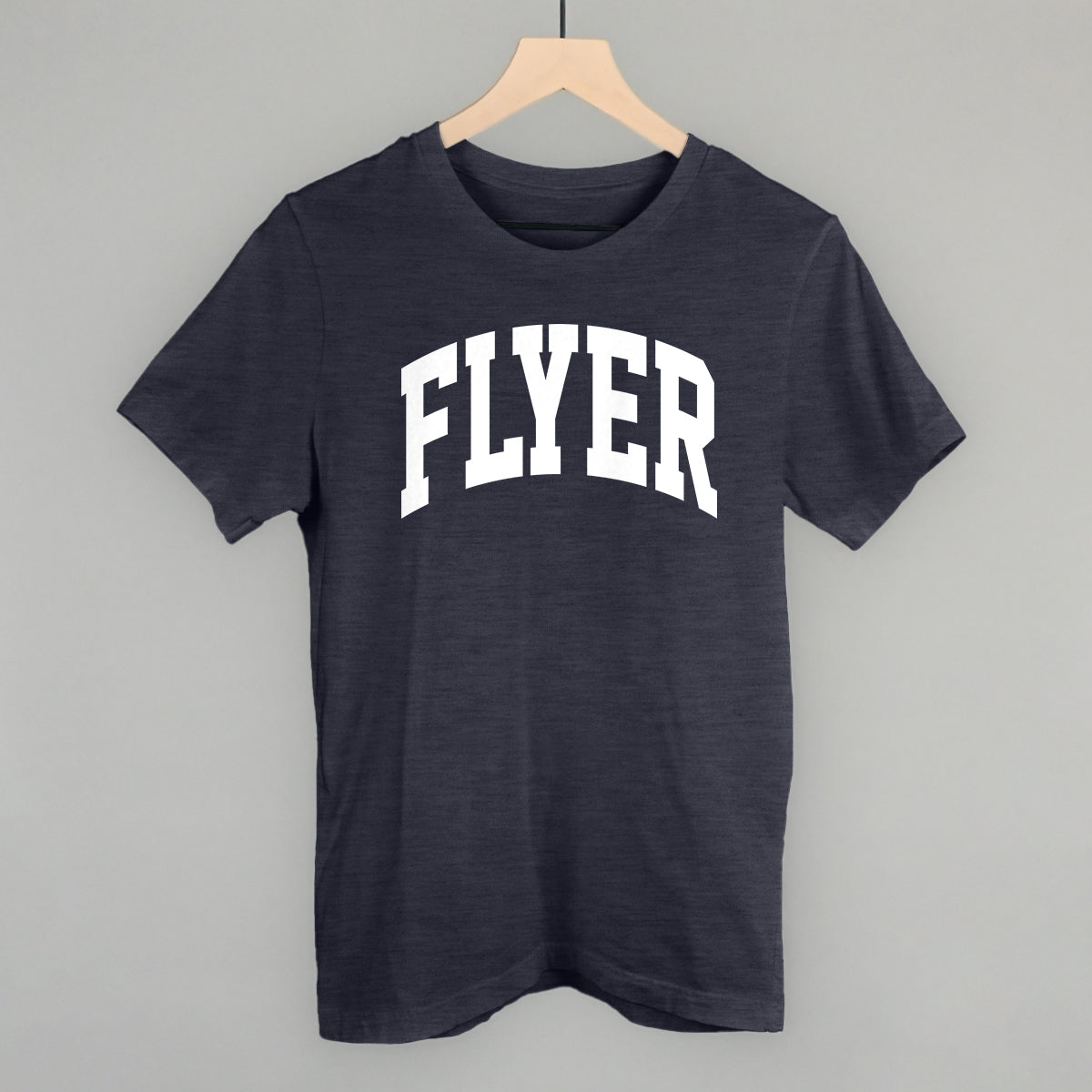 Flyer Arch Funny T-Shirt in Heather Navy – Ivy + Cloth