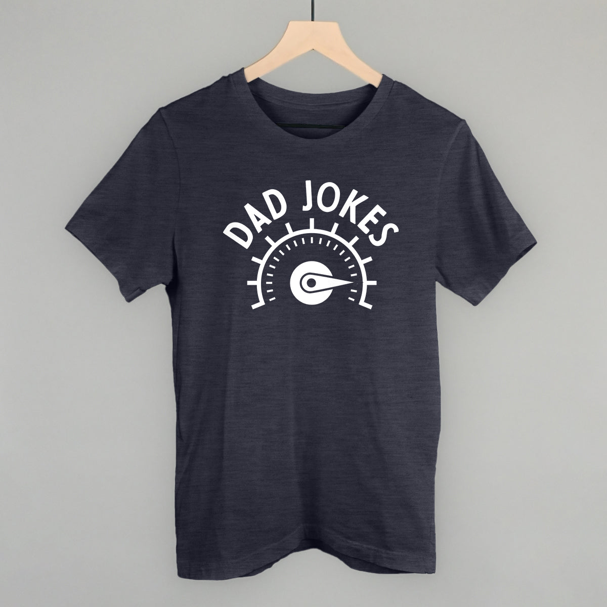 Dad Jokes Meter Funny T-Shirt in Heather Navy – Ivy + Cloth
