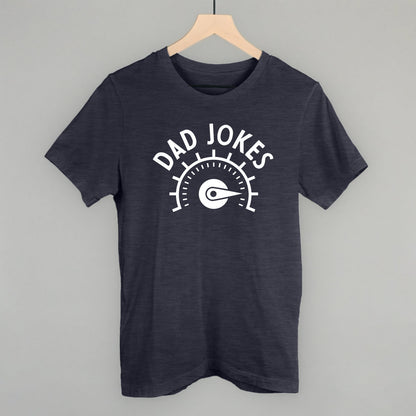 Dad Jokes Meter Funny T-Shirt in Heather Navy – Ivy + Cloth