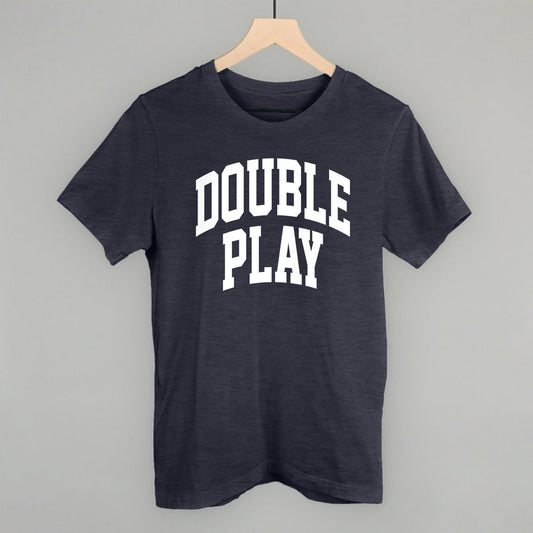 Double Play Arch Funny T-Shirt in Heather Navy – Ivy + Cloth