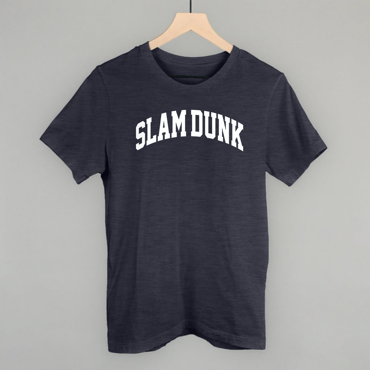 Slam Dunk Arch Funny T-Shirt in Heather Navy – Ivy + Cloth