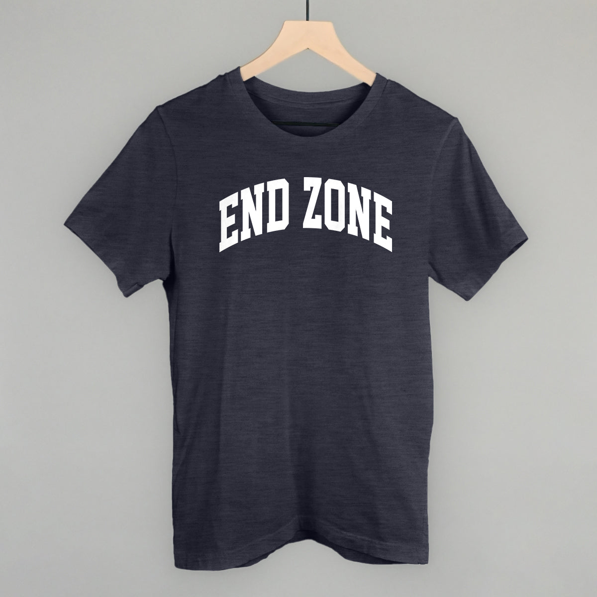 End Zone Arch Funny T-Shirt in Heather Navy – Ivy + Cloth