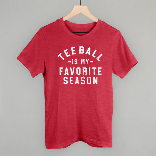 Tee Ball Is My Favorite Season Funny T-Shirt in Heather Red – Ivy + Cloth