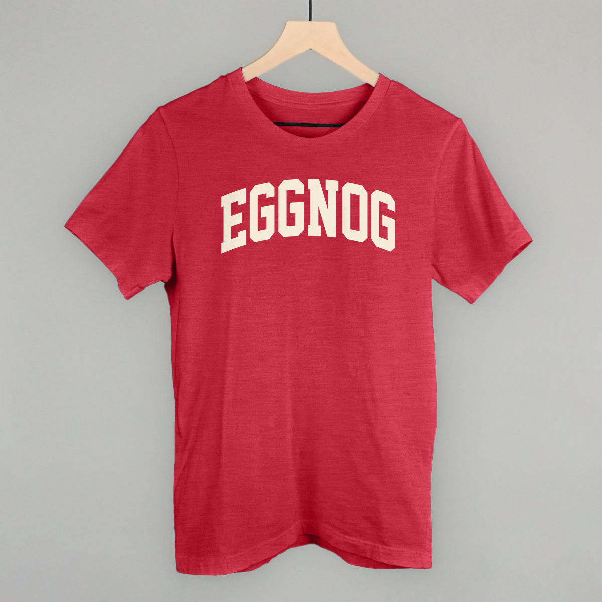 Eggnog Arch Funny T-Shirt in Heather Red – Ivy + Cloth
