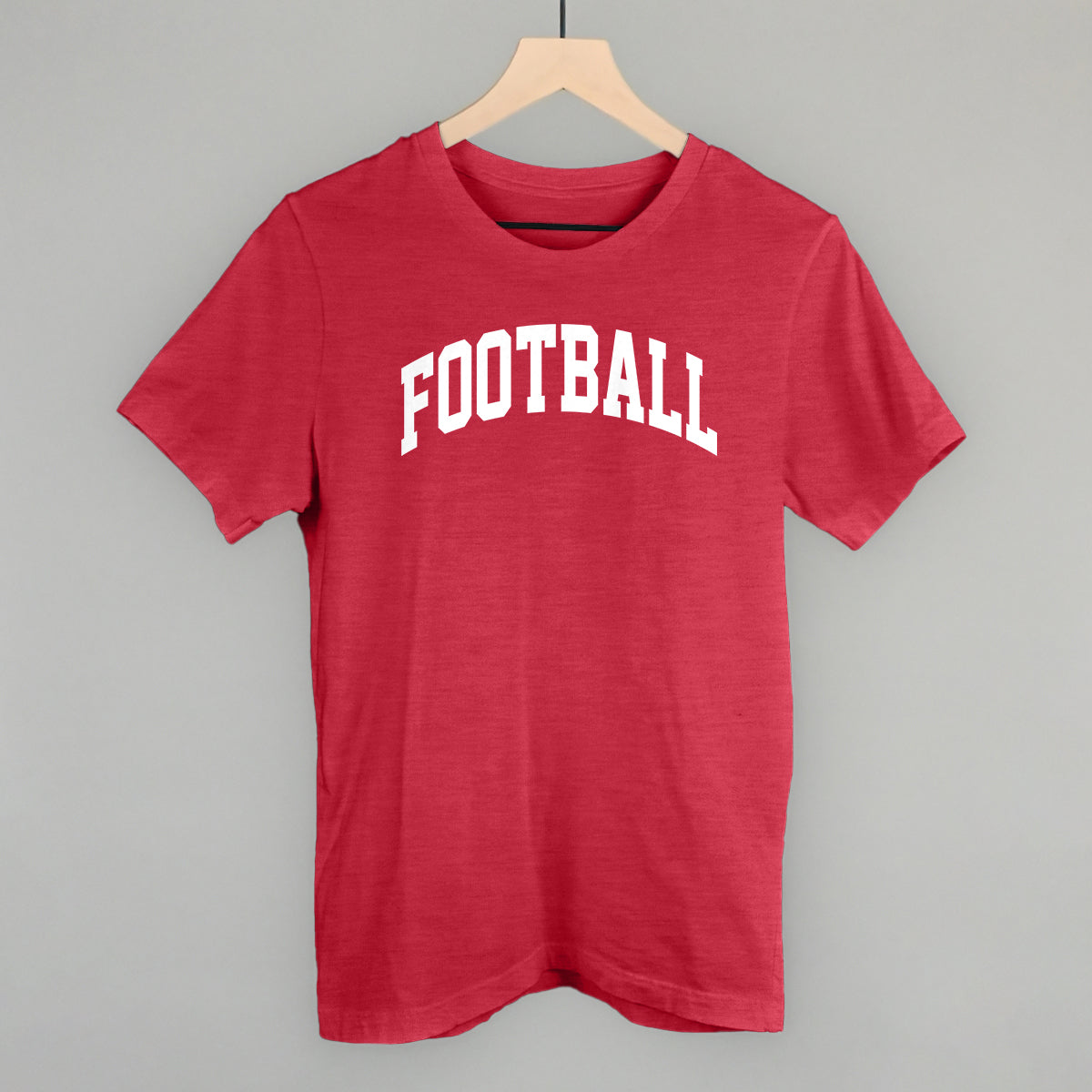 Football Arch (White) Funny T-Shirt in Heather Red – Ivy + Cloth