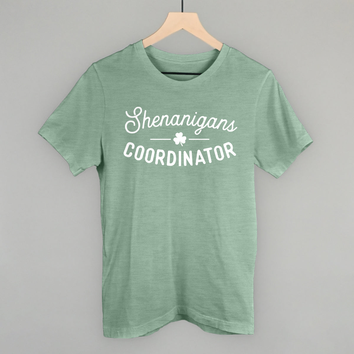 Shenanigans Coordinator Funny T-Shirt in Heather Sage – Ivy + Cloth