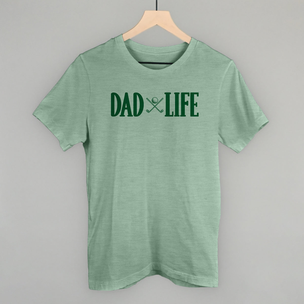 Dad Life Golf Clubs + Ball Funny T-Shirt in Heather Sage – Ivy + Cloth