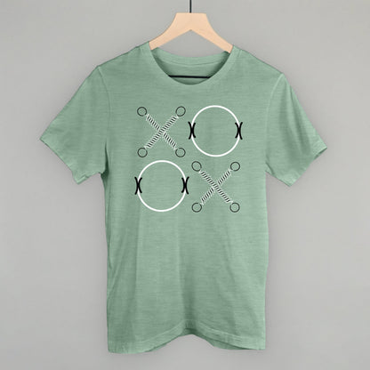 XO Reformer Pilates graphic tee in Heather Sage