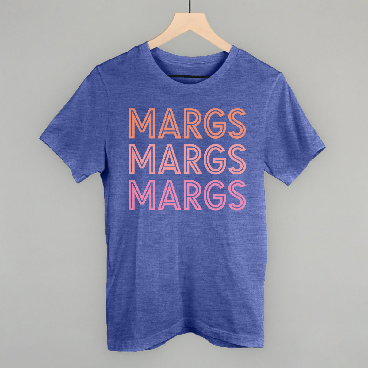 Margs (Repeated) Funny T-Shirt in Heather True Royal – Ivy + Cloth