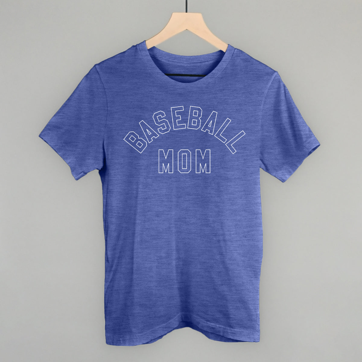 Baseball Mom (Collegiate) Funny T-Shirt in Heather True Royal – Ivy + Cloth