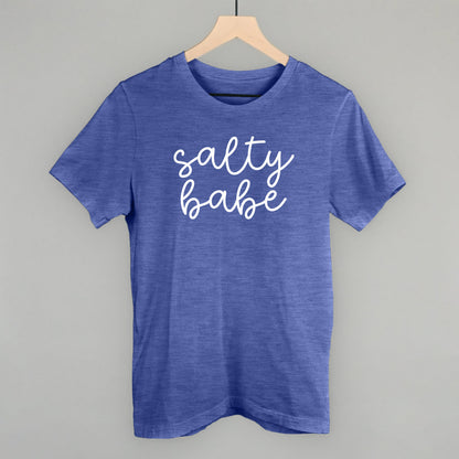Salty Babe Beach graphic tee in Heather True Royal