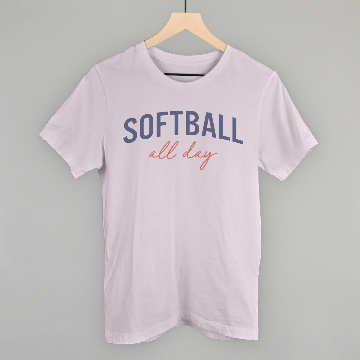 Softball All Day (Script) Funny T-Shirt – Ivy + Cloth