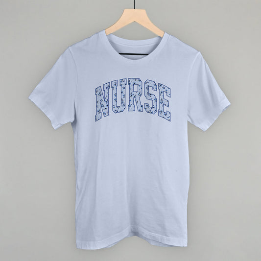 Nurse Floral graphic tee in Light Blue