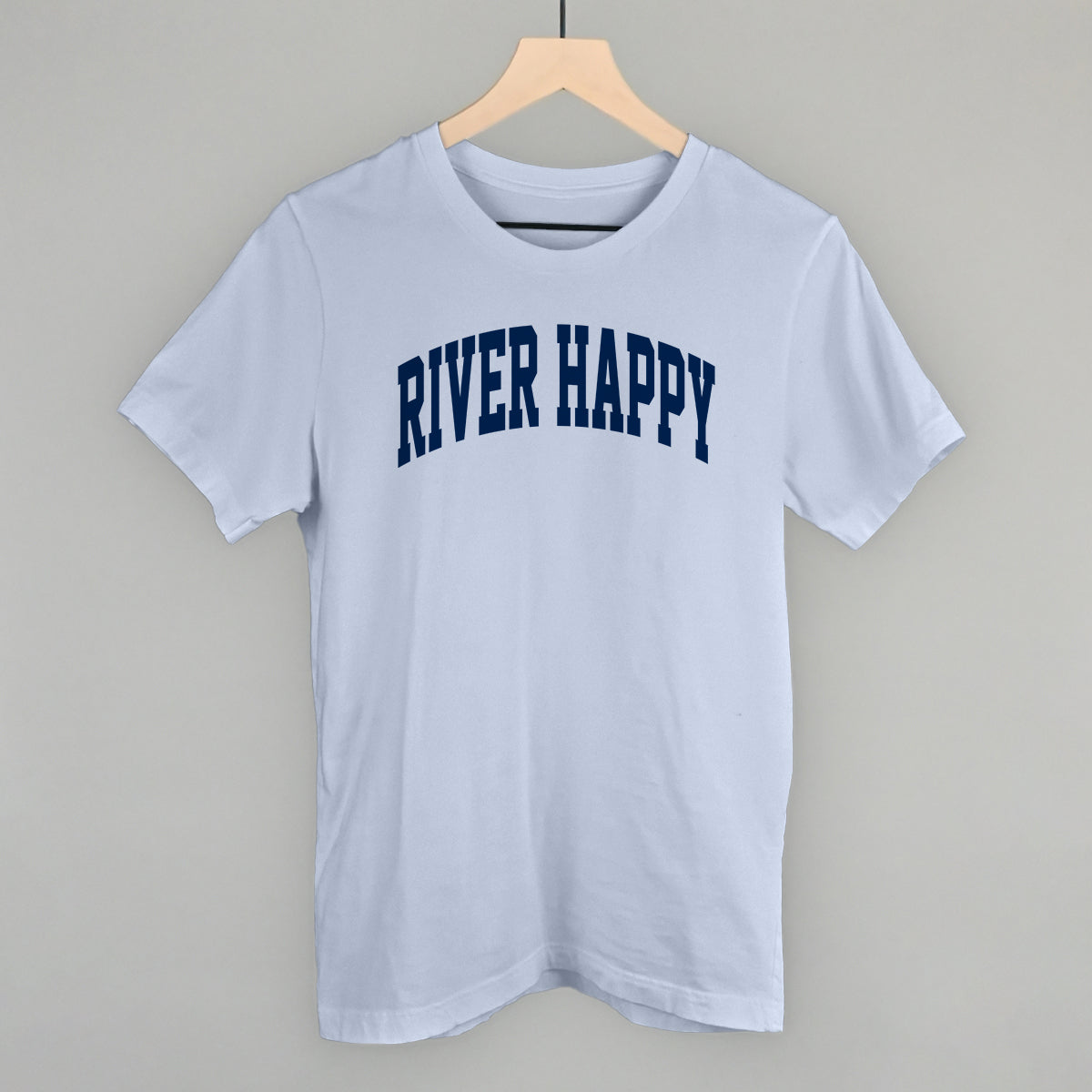 River Happy graphic tee in Light Blue