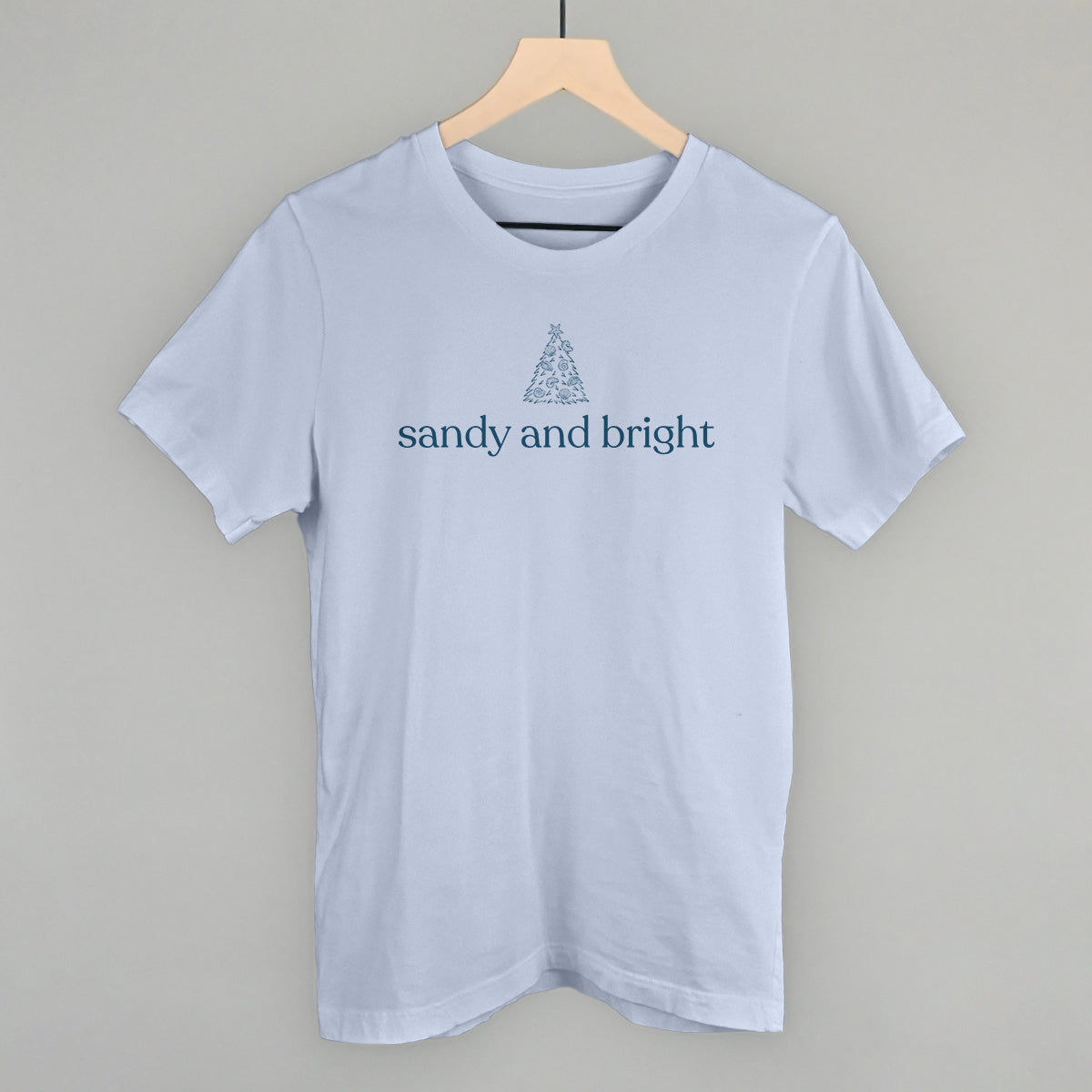 Sandy And Bright Seashell Tree Funny T-Shirt in Light Blue – Ivy + Cloth