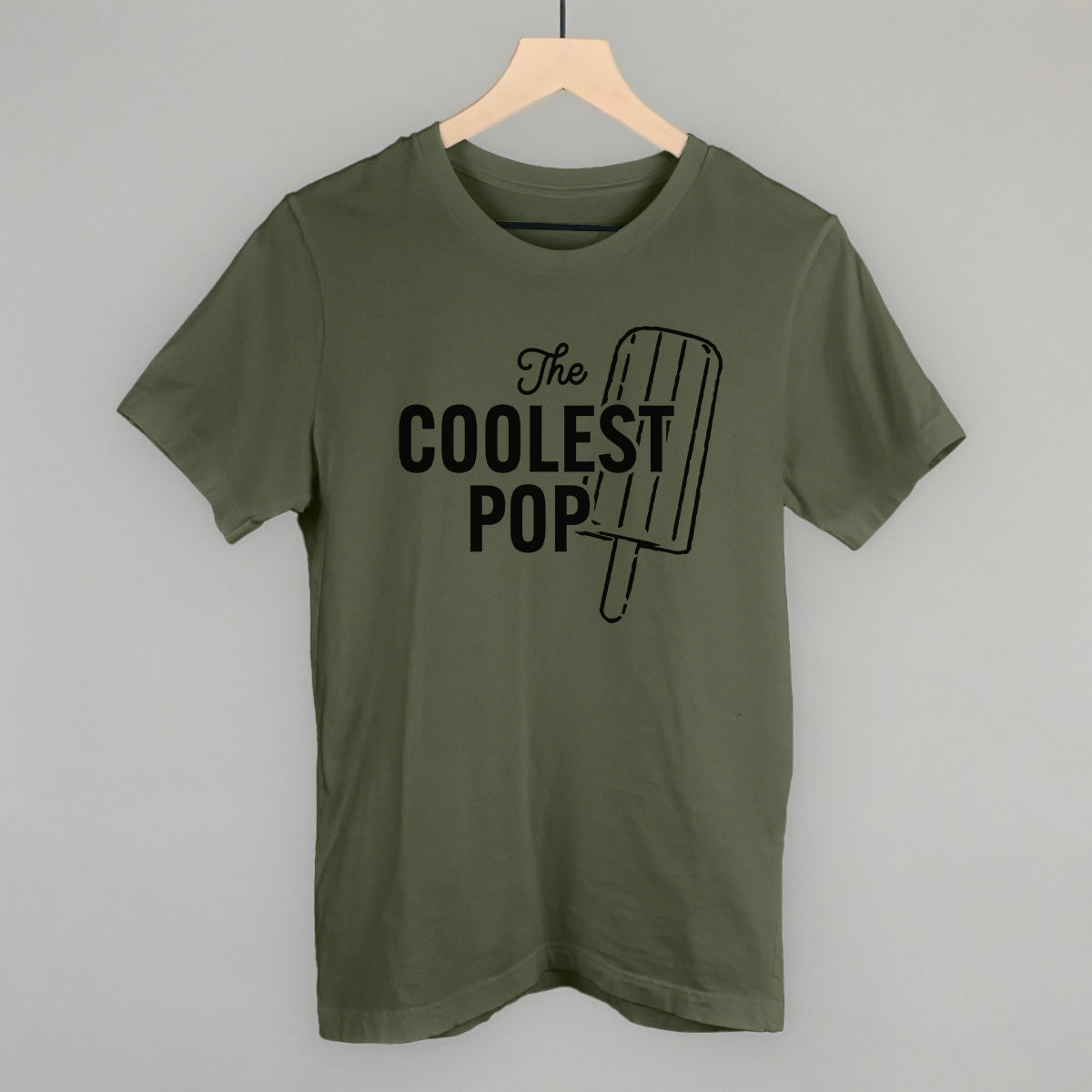 The Coolest Pop (Bold) Funny T-Shirt in Military Green – Ivy + Cloth