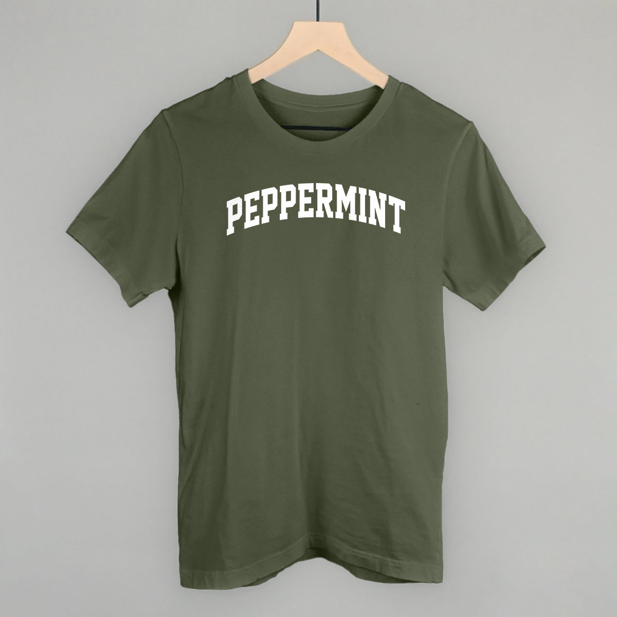 Peppermint Arch Funny T-Shirt in Military Green – Ivy + Cloth