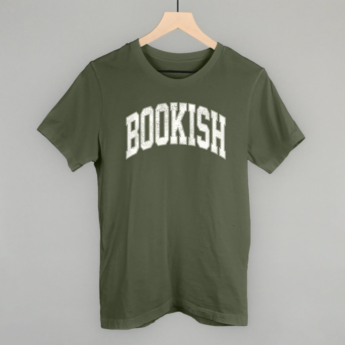Bookish Book Lover graphic tee in Military Green