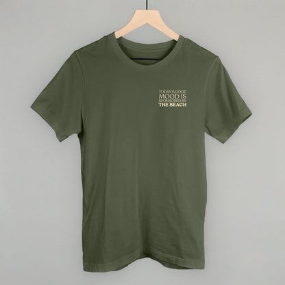 Good Mood Sponsored By The Beach graphic tee in Military Green