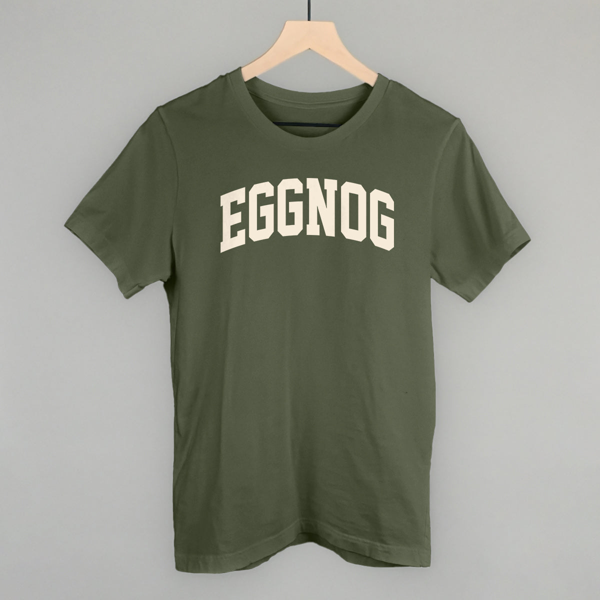 Eggnog Arch Funny T-Shirt in Military Green – Ivy + Cloth