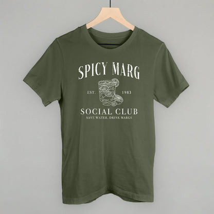 Spicy Marg Social Club Funny T-Shirt in Military Green – Ivy + Cloth