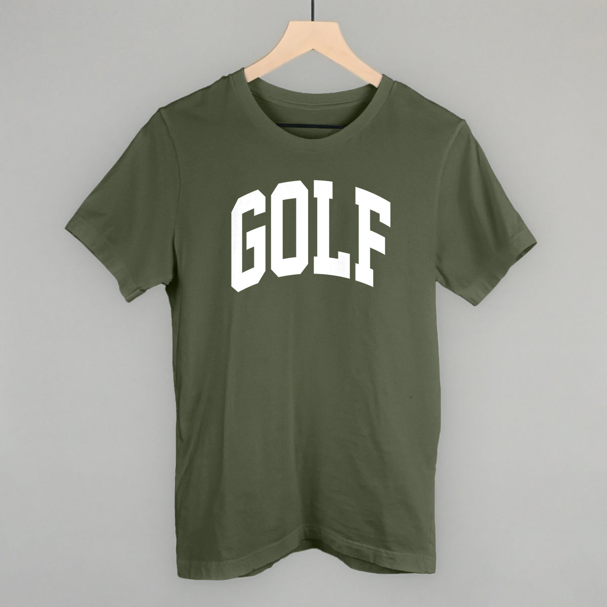 Golf Arch (White) Funny T-Shirt in Military Green – Ivy + Cloth