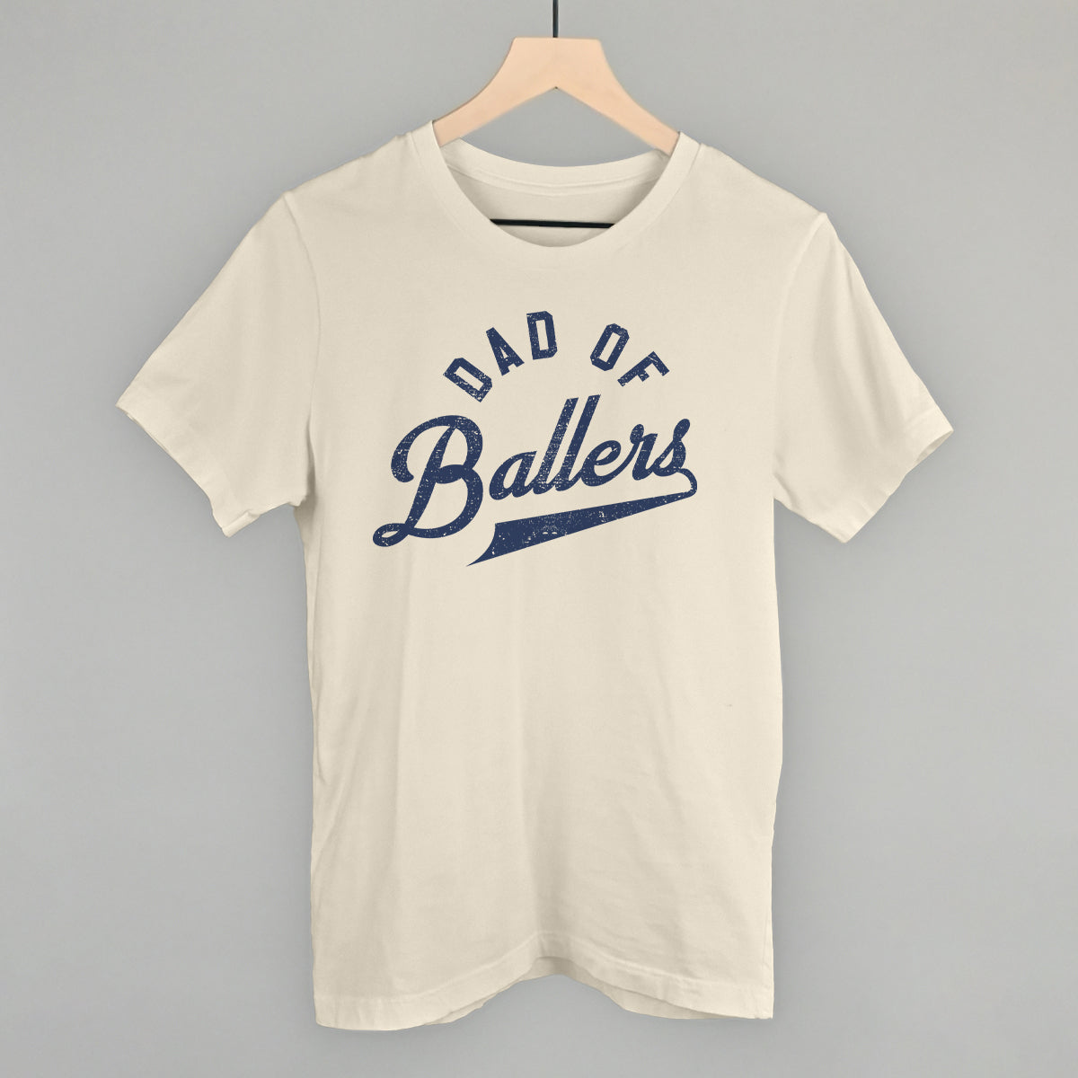 Dad of Ballers Arc Funny T-Shirt in Natural – Ivy + Cloth